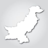 Pakistan Silhouette White