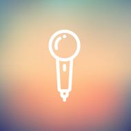 New microphone thin line icon N4