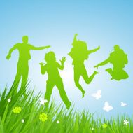 Happy green youth