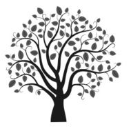 Vector tree silhouette N10