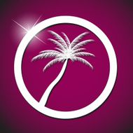 palm icon vector illustration