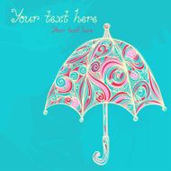 Background with umbrella