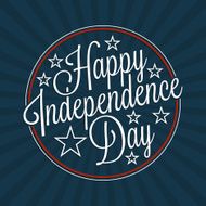 Happy independence day lettering N2