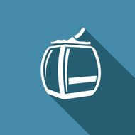 Ski lift icon Vector Illustration