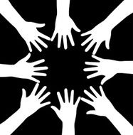 hands silhouette N16