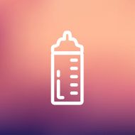 Feeding bottle thin line icon N3