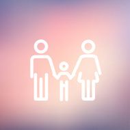 Family thin line icon N4