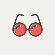 Eyeglasses thin line icon N4