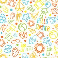 Seamless summer pattern N11