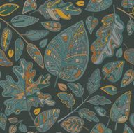Decorative ornamental seamless pattern with leaves N3