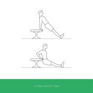 Fitness Icon Workout - triceps bench dips