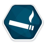 Blue cigarette vector icon