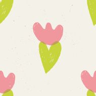 Tulip seamless pattern N3