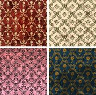 Background set of retro style wallpaper vintage and soiled with