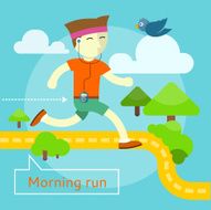 Morning Run Concept