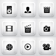 Vector cinema icons