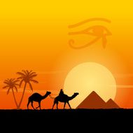 Egypt symbols and Pyramids N2