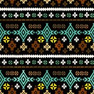 Tribal art ethnic seamless pattern N32