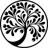 Decorative tree in black N2
