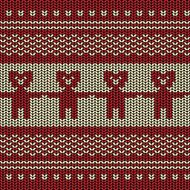 Fabric stitched background pattern with silhouette