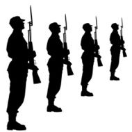 Silhouette soldiers N9