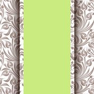Card with floral pattern Vector EPS-10