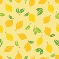 Seamless pattern with lemons N10