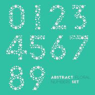 Abstract floral numbers