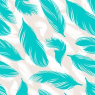 turquoise feathers
