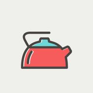 Kettle thin line icon N3