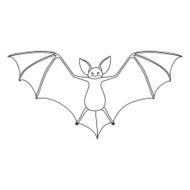 Vector Vampire bat