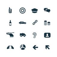 crime justice icons set N3