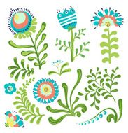 Elegance Seamless pattern with flowers N11