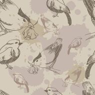 seamless texture with birds N2