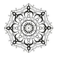 Circular ornament in ethnic style N4