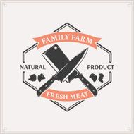 Butcher Shop Label Template N3