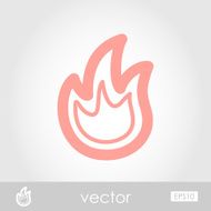 fire vector icon