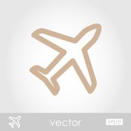 Airplane vector icon N10