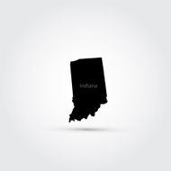 Map of the U S state Indiana N2