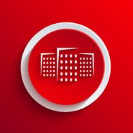 Vector red circle icon Eps10 N21