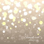 Holiday background with bright shiny lights and stars