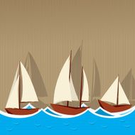 Sailing ships background