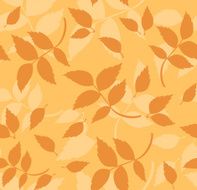 Seamless pattern with autumn leaves Vector illustration