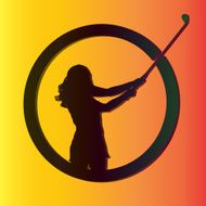 Vector silhouettes of golf N40
