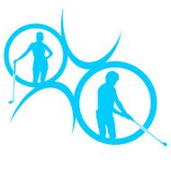 Vector silhouettes of golf N43