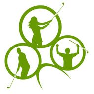 Vector silhouettes of golf N46