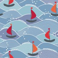 Marine seamless pattern N11