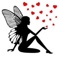 Silhouette fairy girl N3