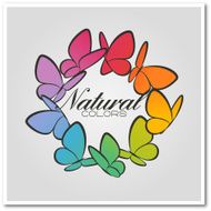 Multicolored butterflies