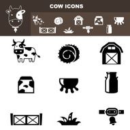 cow farm icon vector N2